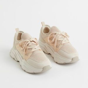 H&M Chunky Beige Sneakers size 37